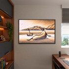 Quadro Decorativo Tela Canvas Conceito Descanso Com Moldura P