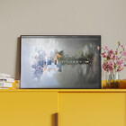 Quadro Decorativo Tela Canvas Conceito Fire Guitar Com Moldur