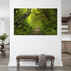 Quadro Decorativo Tela Canvas Flores E Folhas Coastal - 200x1