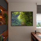 Quadro Decorativo Tela Canvas Flores E Folhas Coastal Com Mol