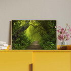 Quadro Decorativo Tela Canvas Flores E Folhas Coastal Com Mol