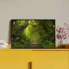 Quadro Decorativo Tela Canvas Flores E Folhas Coastal Com Mol