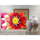 Quadro Decorativo Tela Canvas Folhas E Flores Floral Red - 15