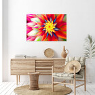 Quadro Decorativo Tela Canvas Folhas E Flores Floral Red - 15