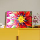 Quadro Decorativo Tela Canvas Folhas E Flores Floral Red Com