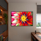 Quadro Decorativo Tela Canvas Folhas E Flores Floral Red Com