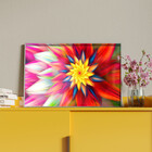 Quadro Decorativo Tela Canvas Folhas E Flores Floral Red Com