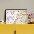 Quadro Decorativo Tela Canvas Folhas E Flores Galhos Florais