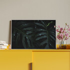 Quadro Decorativo Tela Canvas Folhas E Flores Leaves Com Mold