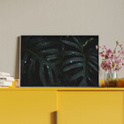 Quadro Decorativo Tela Canvas Folhas E Flores Leaves Com Mold