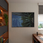 Quadro Decorativo Tela Canvas Folhas E Flores Leaves Com Mold