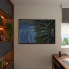 Quadro Decorativo Tela Canvas Folhas E Flores Leaves Com Mold