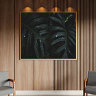 Quadro Decorativo Tela Canvas Folhas E Flores Leaves Com Mold