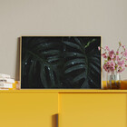 Quadro Decorativo Tela Canvas Folhas E Flores Leaves Com Mold