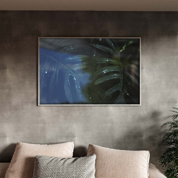 Quadro Decorativo Tela Canvas Folhas E Flores Leaves Com Mold