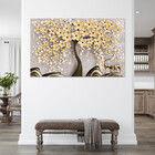 Quadro Decorativo Tela Canvas Folhas E Flores Spring Flower T