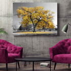 Quadro Decorativo Tela Canvas Paisagem Arvore Amarela - 90x60