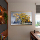 Quadro Decorativo Tela Canvas Paisagem Arvore Amarela Com Mol