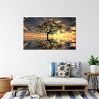 Quadro Decorativo Tela Canvas Paisagem Arvore Da Vida - 100x7