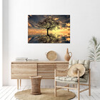 Quadro Decorativo Tela Canvas Paisagem Arvore Da Vida - 120x6