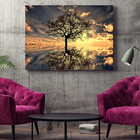 Quadro Decorativo Tela Canvas Paisagem Arvore Da Vida - 150x1