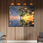 Quadro Decorativo Tela Canvas Paisagem Arvore Da Vida Com Mol