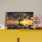 Quadro Decorativo Tela Canvas Paisagem Arvore Da Vida Com Mol
