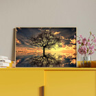 Quadro Decorativo Tela Canvas Paisagem Arvore Da Vida Com Mol