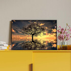 Quadro Decorativo Tela Canvas Paisagem Arvore Da Vida Com Mol