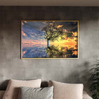 Quadro Decorativo Tela Canvas Paisagem Arvore Da Vida Com Mol