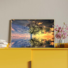 Quadro Decorativo Tela Canvas Paisagem Arvore Da Vida Com Mol