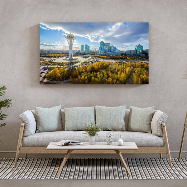Quadro Decorativo Tela Canvas Paisagem Astana - 200x100 Cm