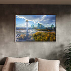 Quadro Decorativo Tela Canvas Paisagem Astana Com Moldura E V