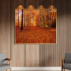 Quadro Decorativo Tela Canvas Paisagem Autumn Com Moldura Dou