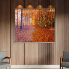 Quadro Decorativo Tela Canvas Paisagem Autumn Com Moldura E V