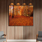 Quadro Decorativo Tela Canvas Paisagem Autumn Com Moldura Pre