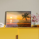 Quadro Decorativo Tela Canvas Paisagem Beach Moldura E Vidro