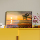 Quadro Decorativo Tela Canvas Paisagem Beach Moldura E Vidro