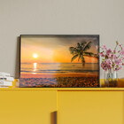 Quadro Decorativo Tela Canvas Paisagem Beach Moldura E Vidro
