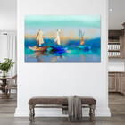 Quadro Decorativo Tela Canvas Paisagem Blue Harbor - 180x135