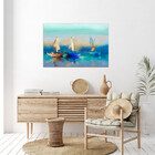 Quadro Decorativo Tela Canvas Paisagem Blue Harbor - 200x100