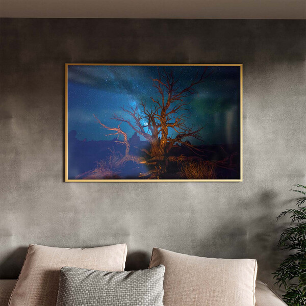 Quadro Decorativo Tela Canvas Paisagem Bonfire At The Desert