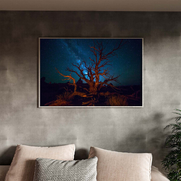 Quadro Decorativo Tela Canvas Paisagem Bonfire At The Desert