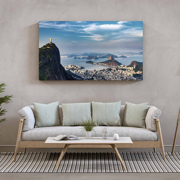 Quadro Decorativo Tela Canvas Paisagem Cartão Postal - 180x12
