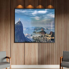 Quadro Decorativo Tela Canvas Paisagem Cartão Postal Com Mold