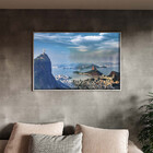 Quadro Decorativo Tela Canvas Paisagem Cartão Postal Com Mold