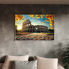 Quadro Decorativo Tela Canvas Paisagem Coliseu No Outono Com