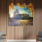 Quadro Decorativo Tela Canvas Paisagem Coliseu No Outono Com