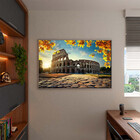 Quadro Decorativo Tela Canvas Paisagem Coliseu No Outono Com