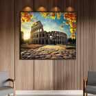 Quadro Decorativo Tela Canvas Paisagem Coliseu No Outono Com